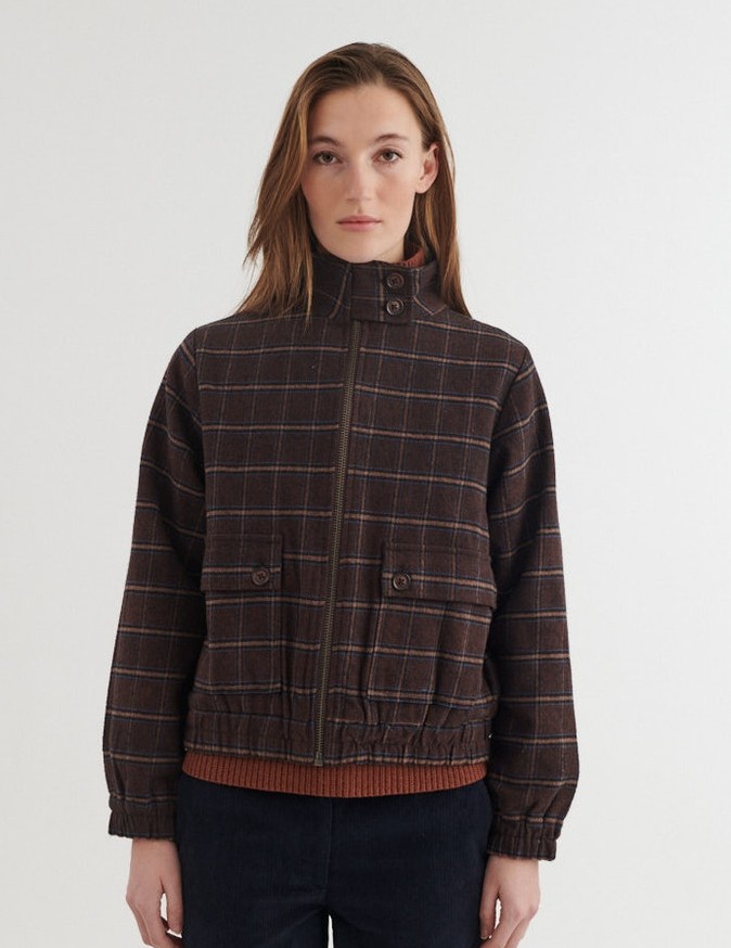 basic apparel Misa Zip Jakke Chicory Coffee