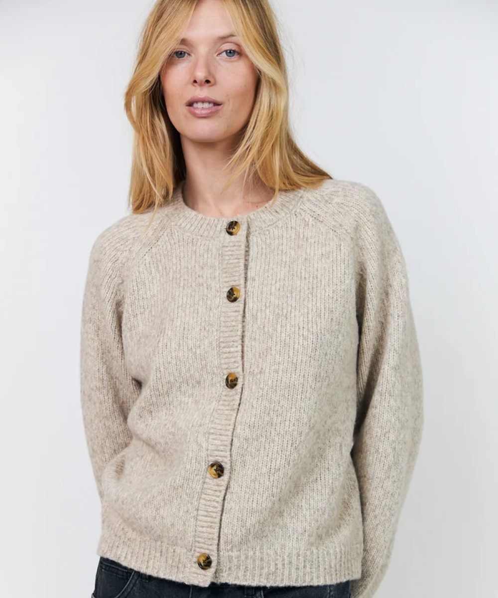 Lolly Laundry Nova Knit Cardigan Creme