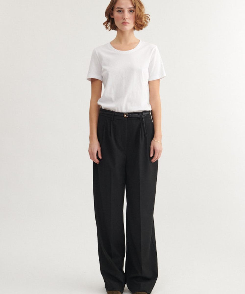 basic apparel Marjo Bukse Sort